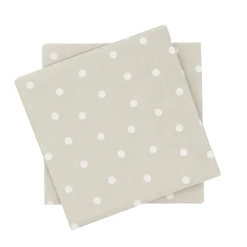 Fine Dots paperiservetti - Valkobeige, 20-pack, 33x33 cm - Scandi Essentials