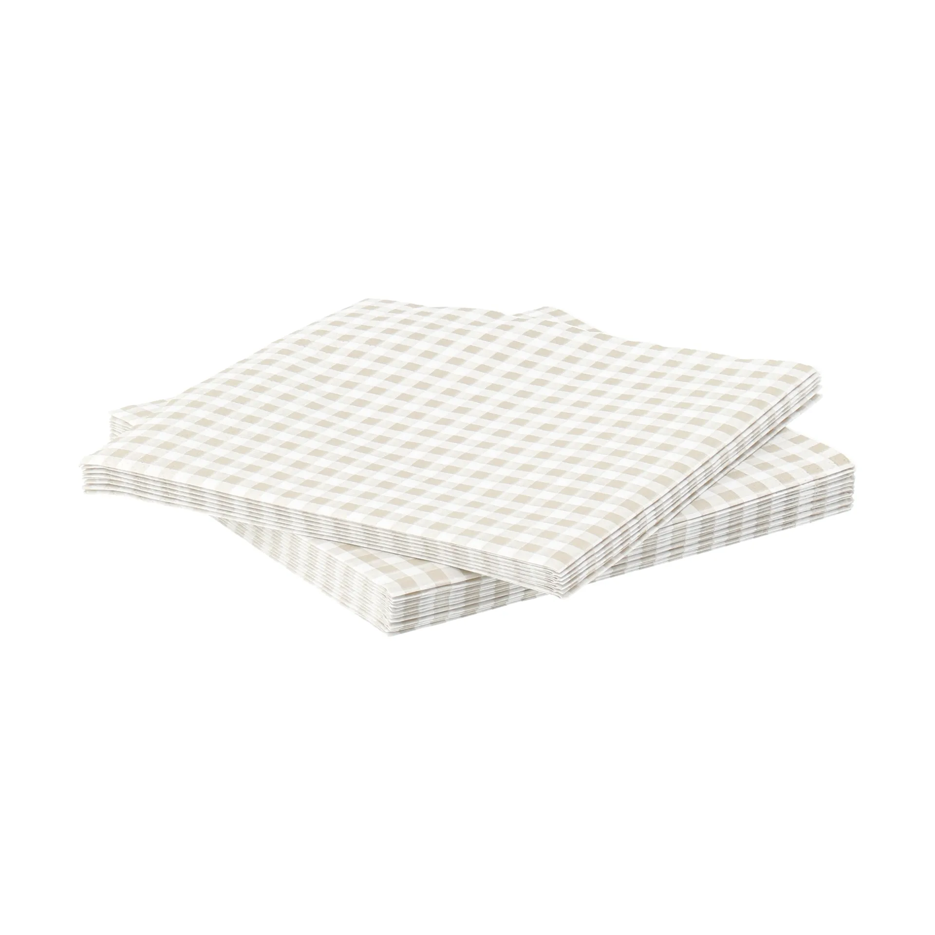 Fine grid paperiservetti, Valkobeige, 20-pack, 33x33 cm Scandi Essentials