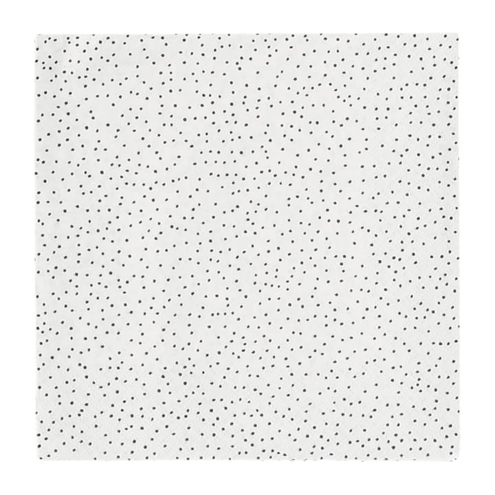 Grain lautasliina 33 x 33 cm 20-pakkaus - white-black - Scandi Essentials