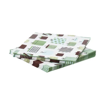 Lahja paperiservietti - Monivärinen, 20‑pakkaus, 33x33 cm - Scandi Essentials