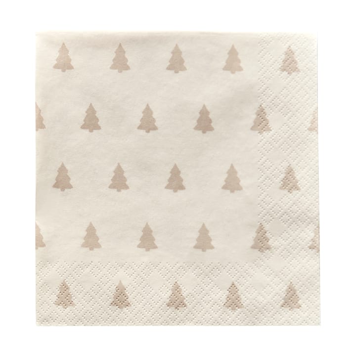Linen trees -lautasliina 33 x 33 cm 20-pakkaus - hiekka - Scandi Essentials