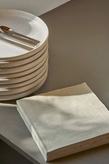 Plain paperiservetti - Beige, 20 kappaletta, 40x40 cm - Scandi Essentials