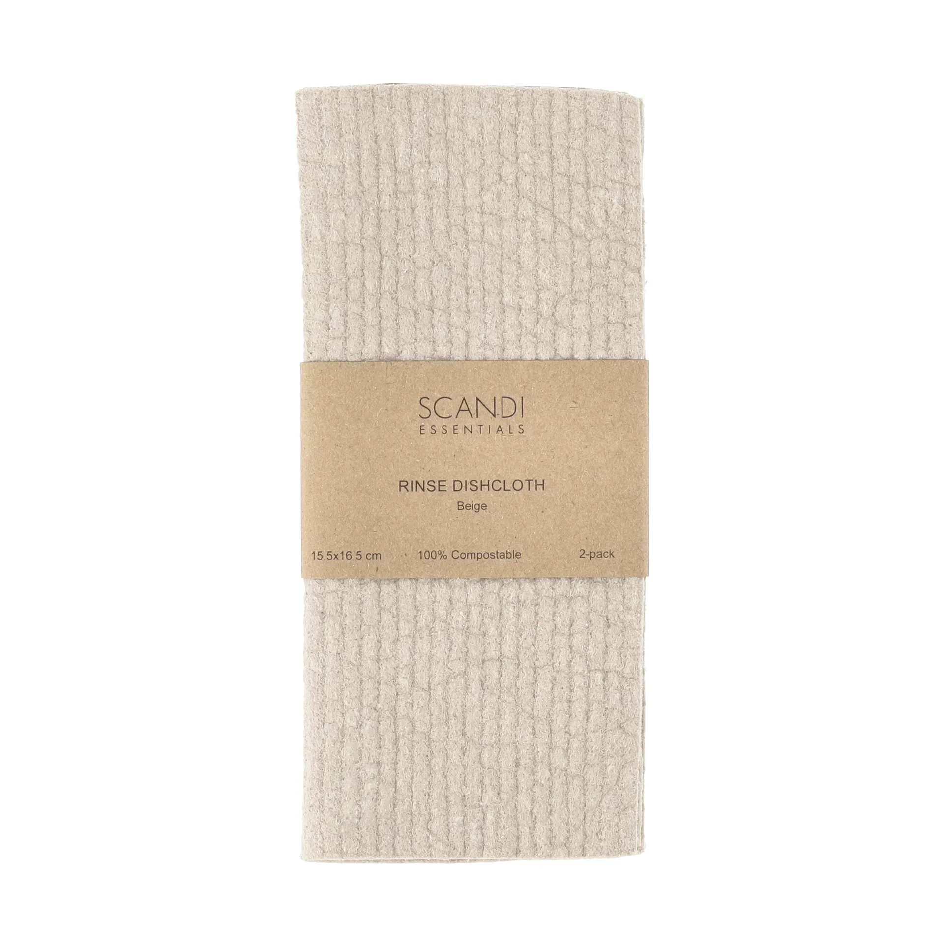 Rinse tiskirätti, Beige, 2 kpl Scandi Essentials
