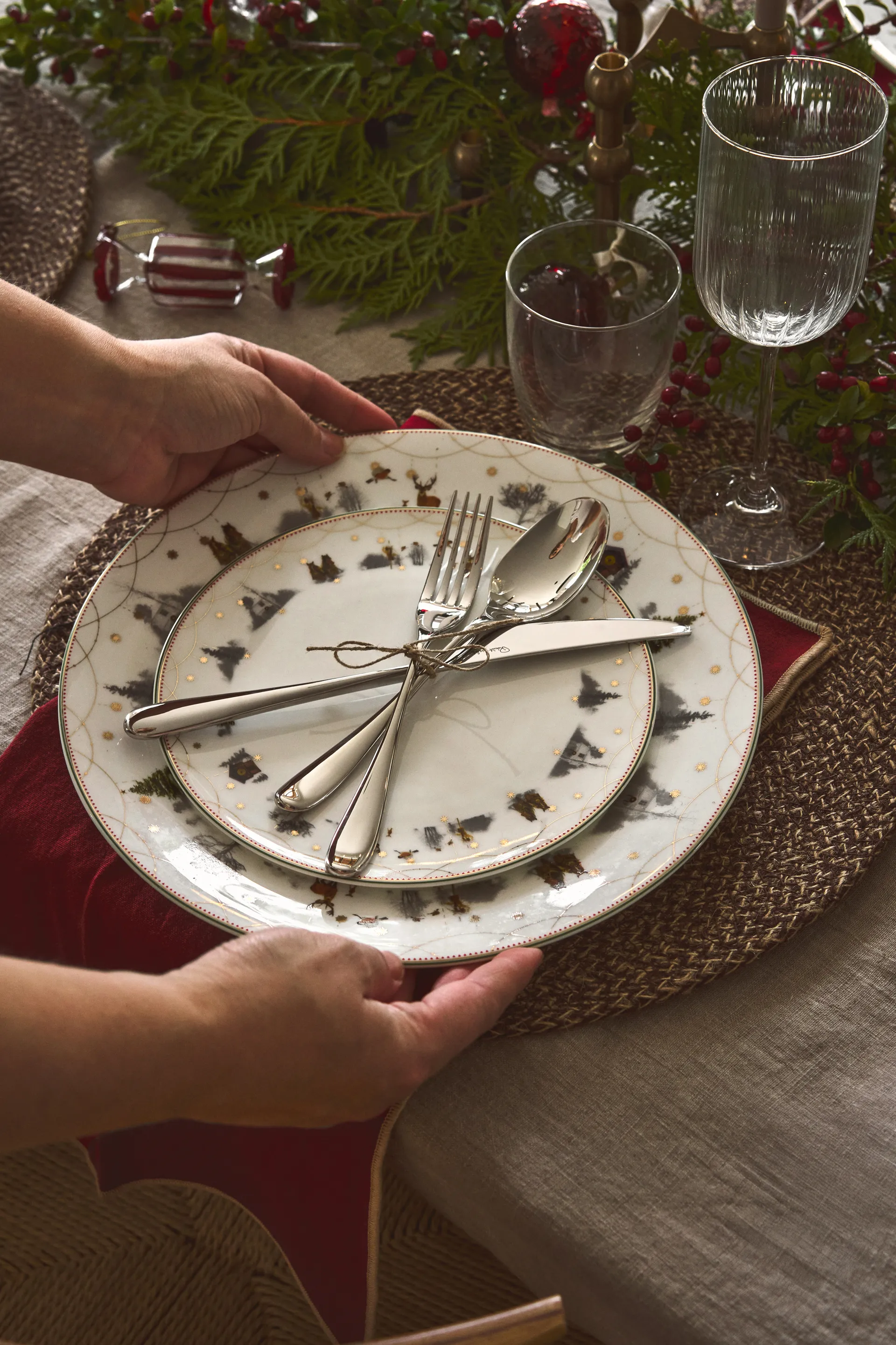 Bonbons joulukuusenkoriste 6-pakkaus, Punainen Scandi Living