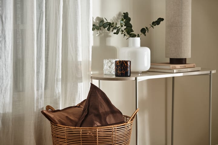 Calm tyynyliina pellava 50x50 cm, Chocolate Brown Scandi Living