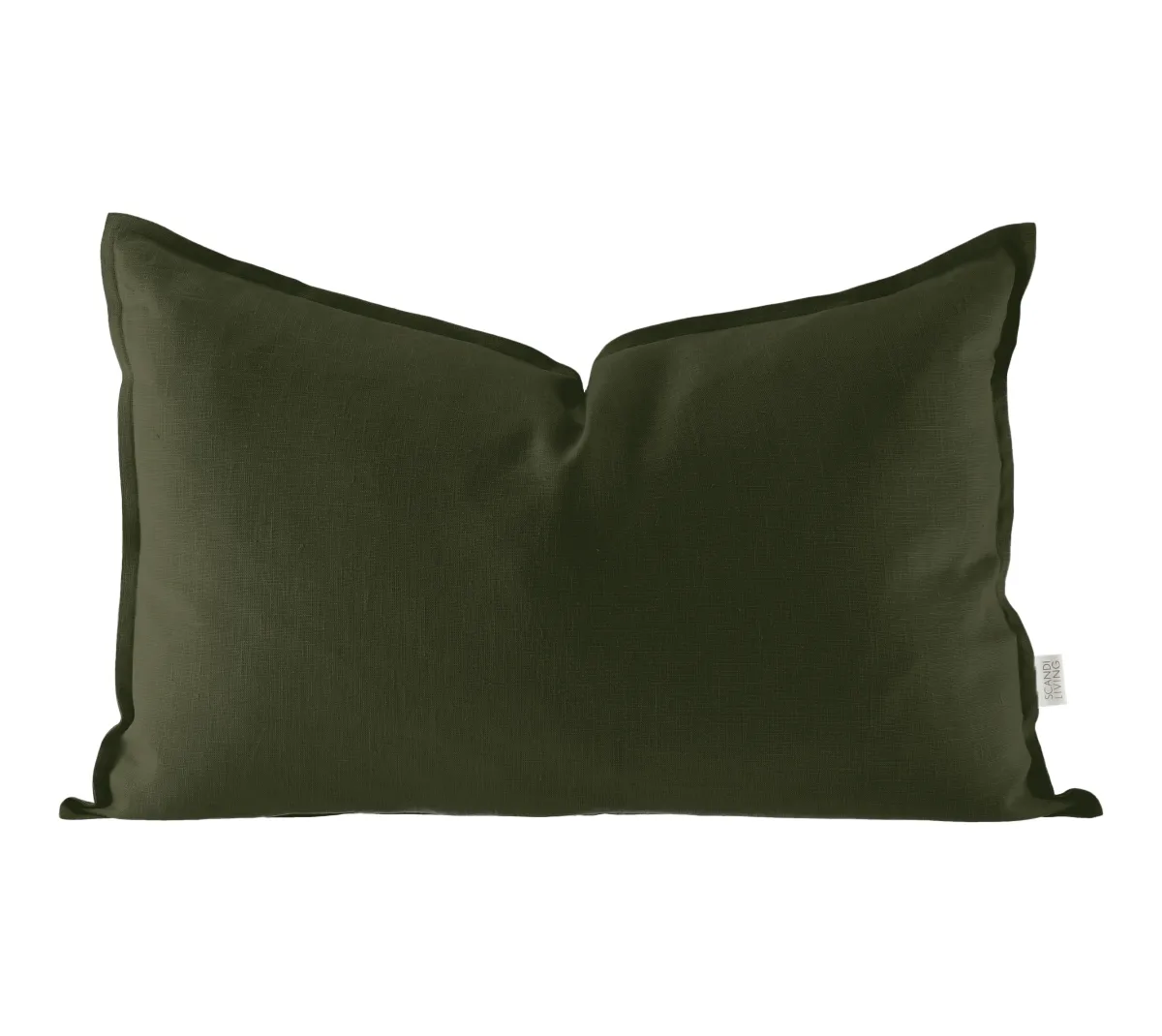 Scandi Living Calm tyynynpäällinen pellava 40 x 60 cm Forest Green