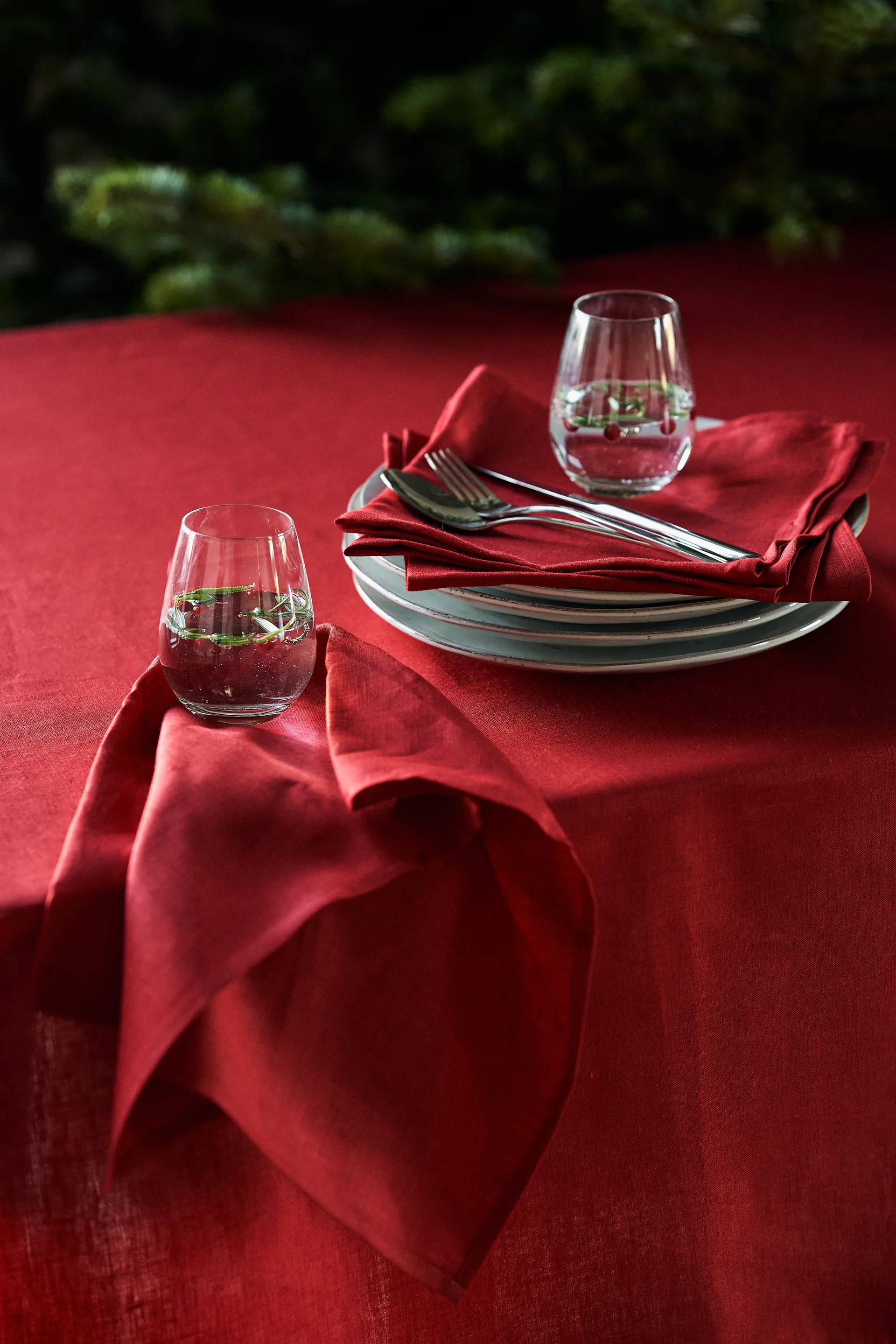 Clean keittiöpyyhe 47 cmx70 cm, 2-pakkaus, Red Scandi Living