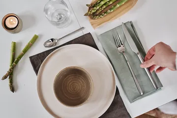 Clean lautasliinat 45 cm x 45 cm, 4-pakkaus - dusty green - Scandi Living