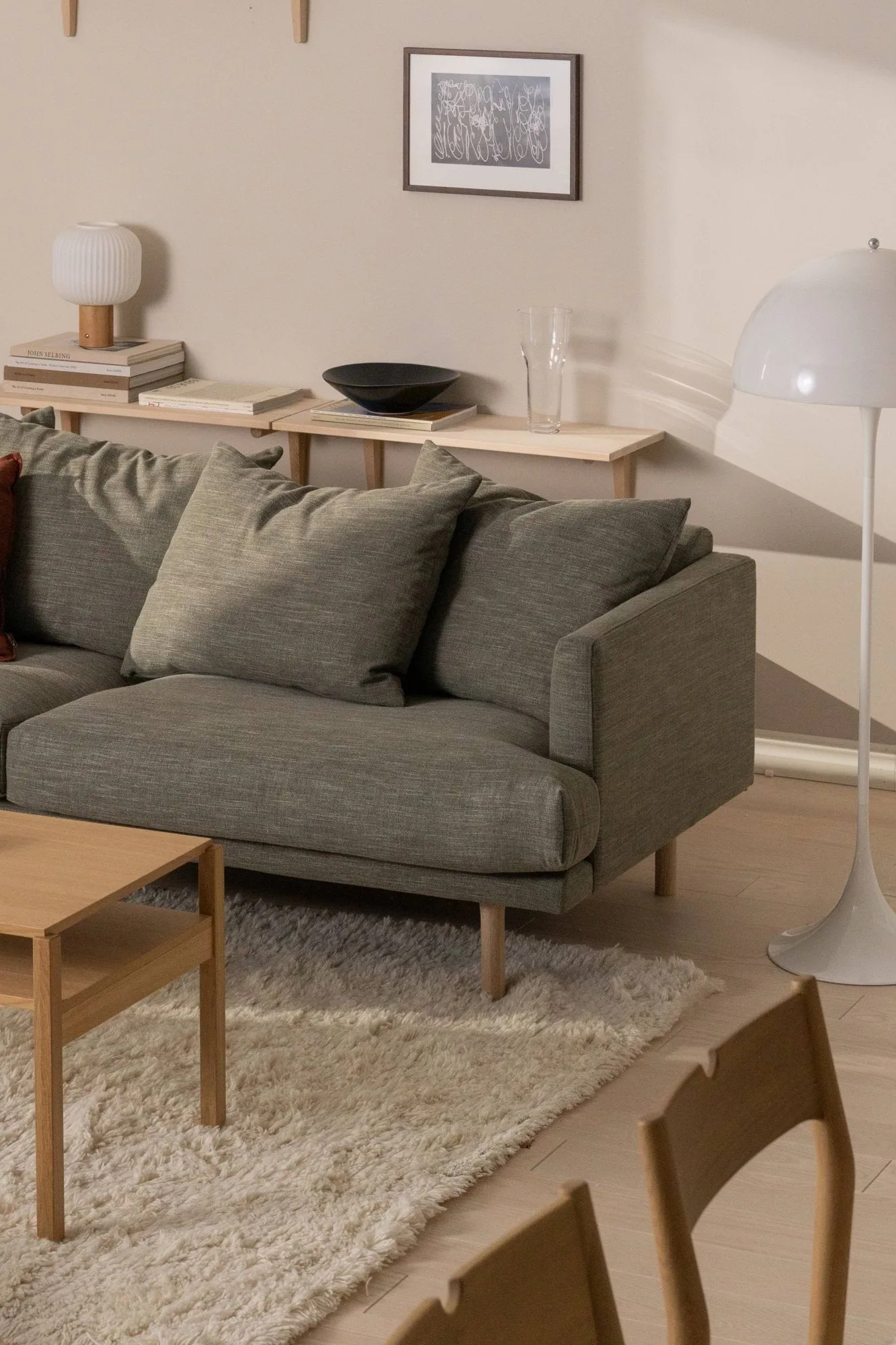 Cozy villamatto luontovalkoinen, 200x300 cm Scandi Living