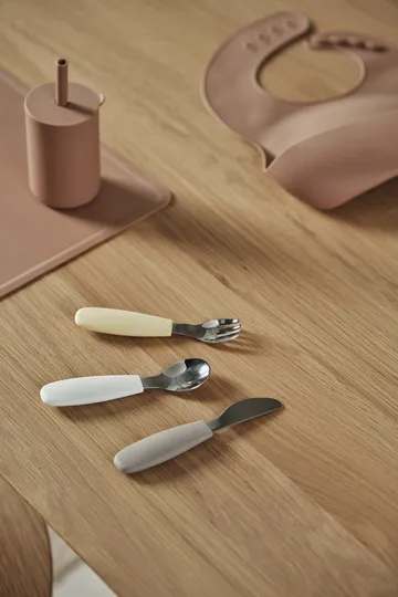 Dine silikoninen aterinsetti, 3 osaa - Taupe - Scandi Living