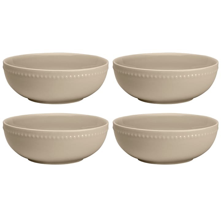 Dots aamiaiskulho 60 cl 4-pakkaus - Beige - Scandi Living