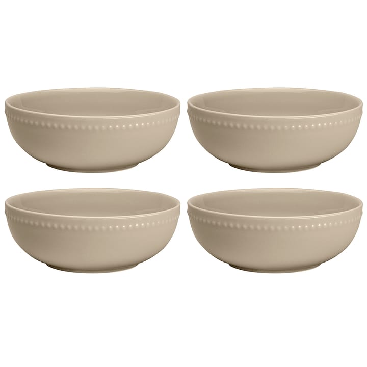 Dots aamiaiskulho 60 cl 4-pakkaus - beige - Scandi Living