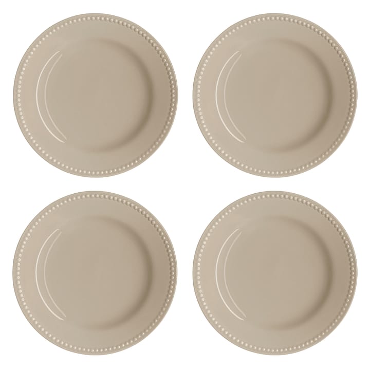 Dots asetti 22 cm 4-pakkaus - Beige - Scandi Living