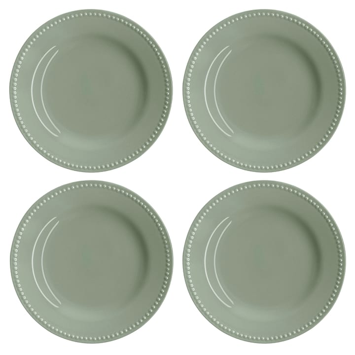 Dots asetti 22 cm 4-pakkaus - Vihreä - Scandi Living