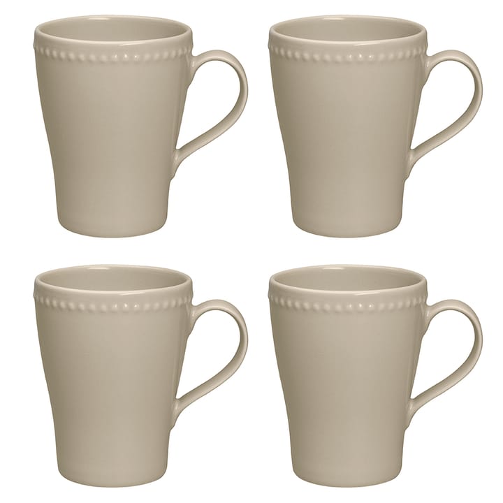 Dots muki 35 cl 4-pakkaus - Beige - Scandi Living