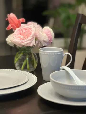 Dots muki 35 cl 4-pakkaus - Harmaa - Scandi Living