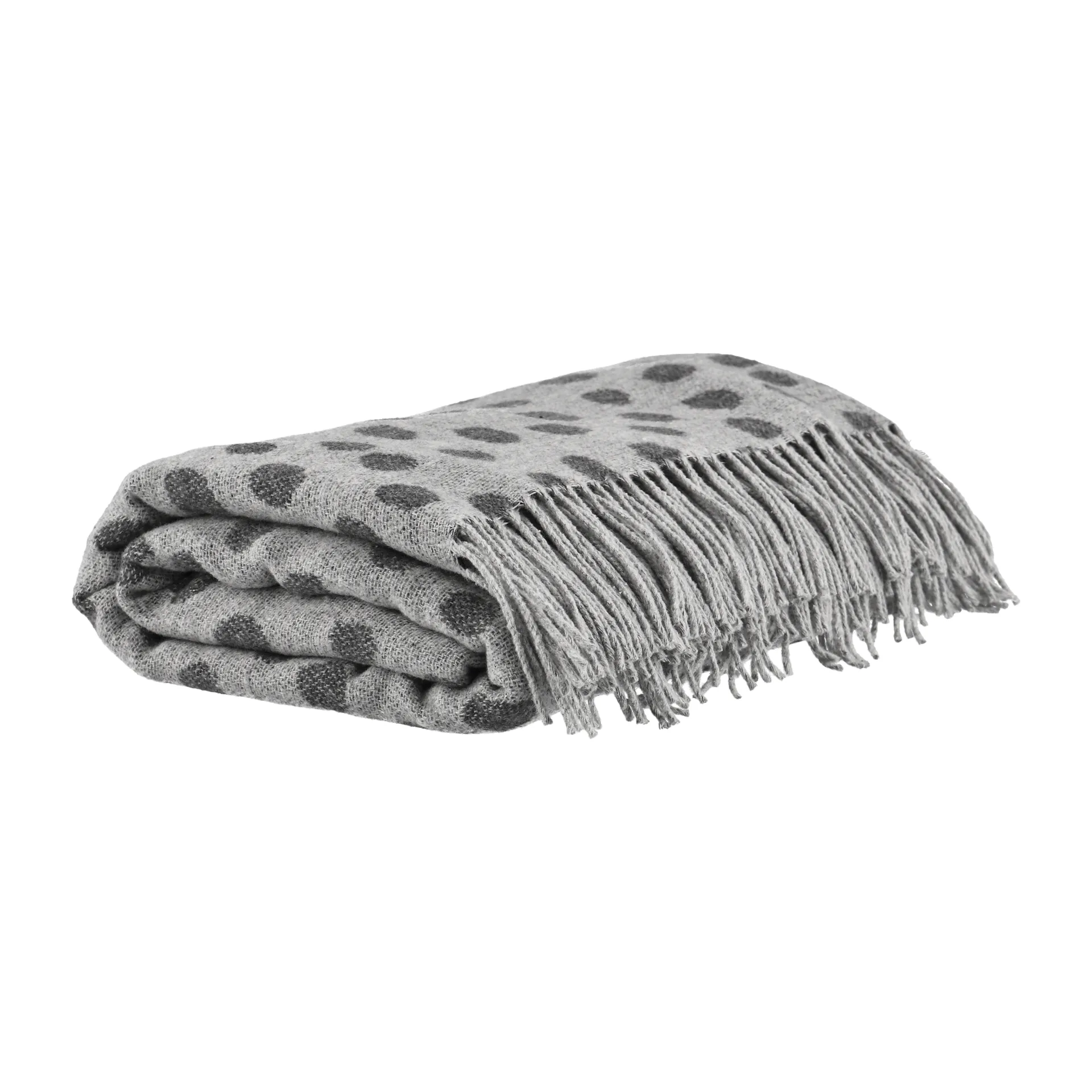 Droplets puuvillapeite 130 x 185 cm, Harmaa Scandi Living