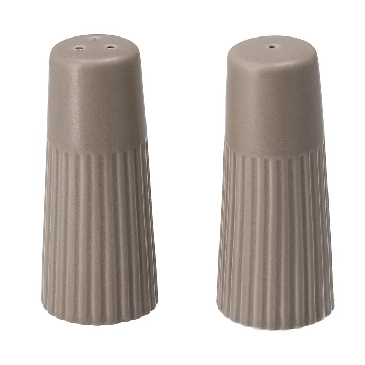 Edge suola- ja pippurisirotin 2 osaa - Taupe, Ø3,8×8,7 cm - Scandi Living
