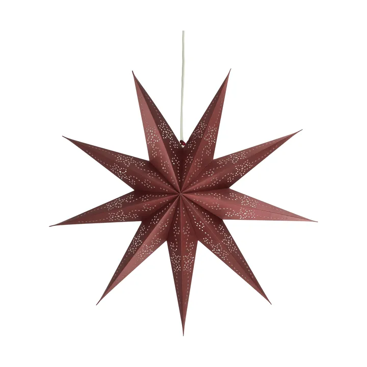 Folk adventtitähti - Burgundy, Ø45 cm - Scandi Living