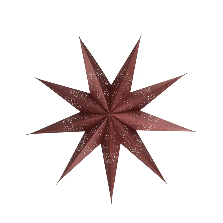 Folk adventtitähti - Burgundy, Ø60 cm - Scandi Living