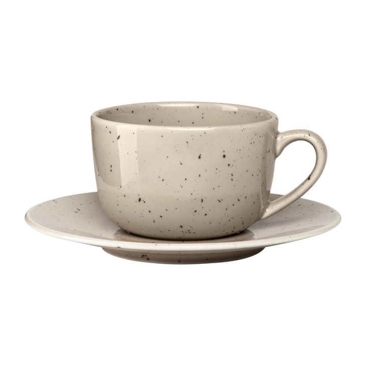 Freckle lautasellinen kuppi 26 cl - Beige - Scandi Living