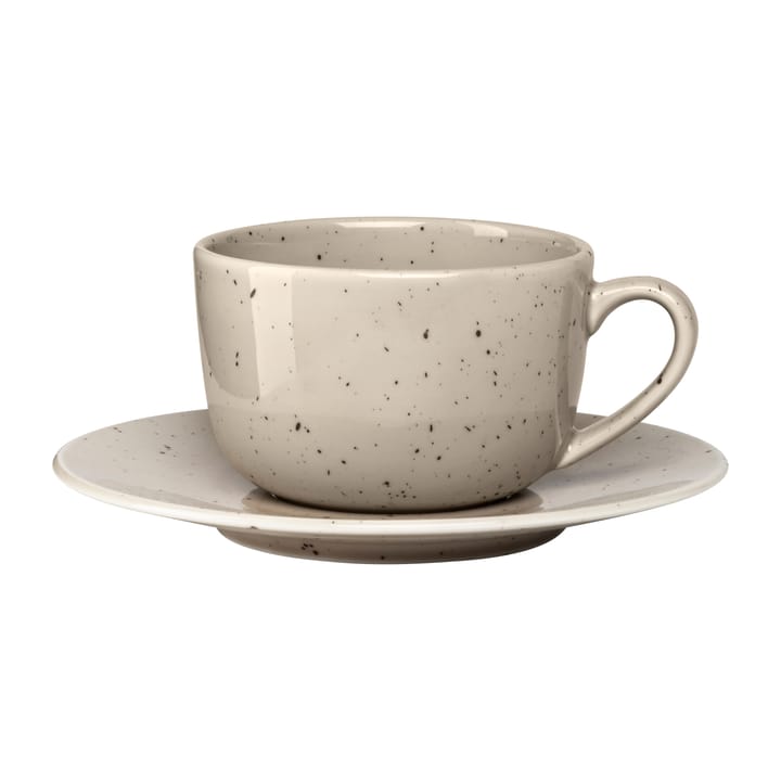 Freckle lautasellinen kuppi 26 cl, Beige Scandi Living