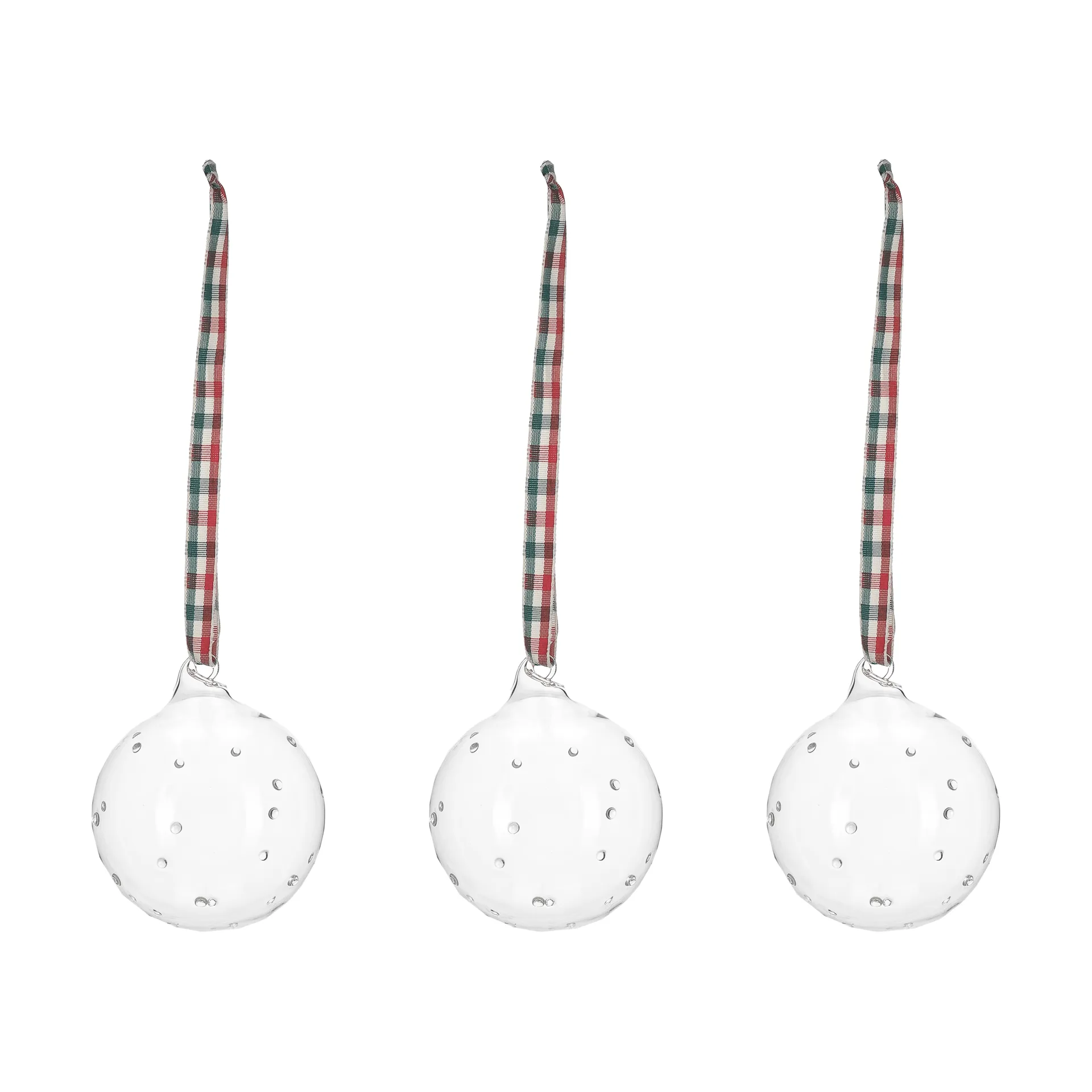 Grace joulukuusenkoriste rusetilla 3-pack, Valkoinen Scandi Living