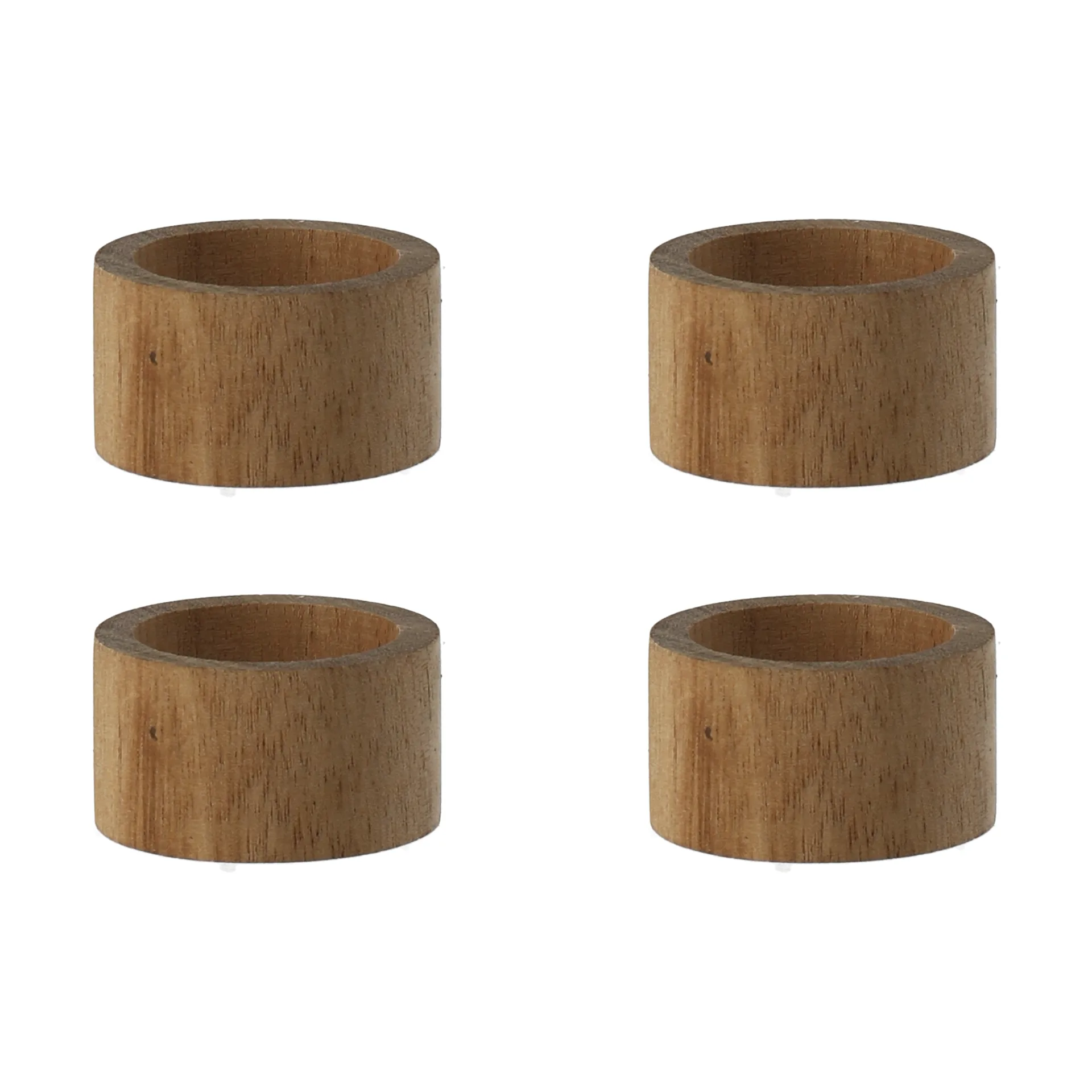 Hollow lautasrengas Ø5 cm 4-pack, Akaasia Scandi Living