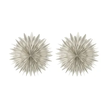 Luna adventtitähti Ø80 cm 2-pakkaus - Valkoinen pilkullinen - Scandi Living