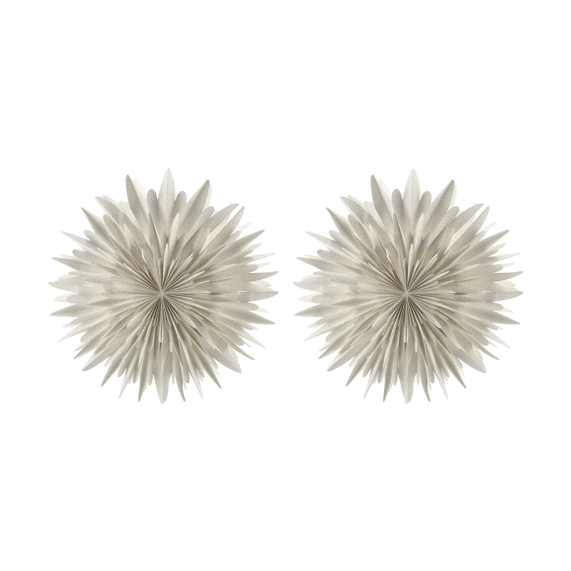 Luna adventtitähti Ø80 cm 2-pakkaus - Valkoinen pilkullinen Scandi Living