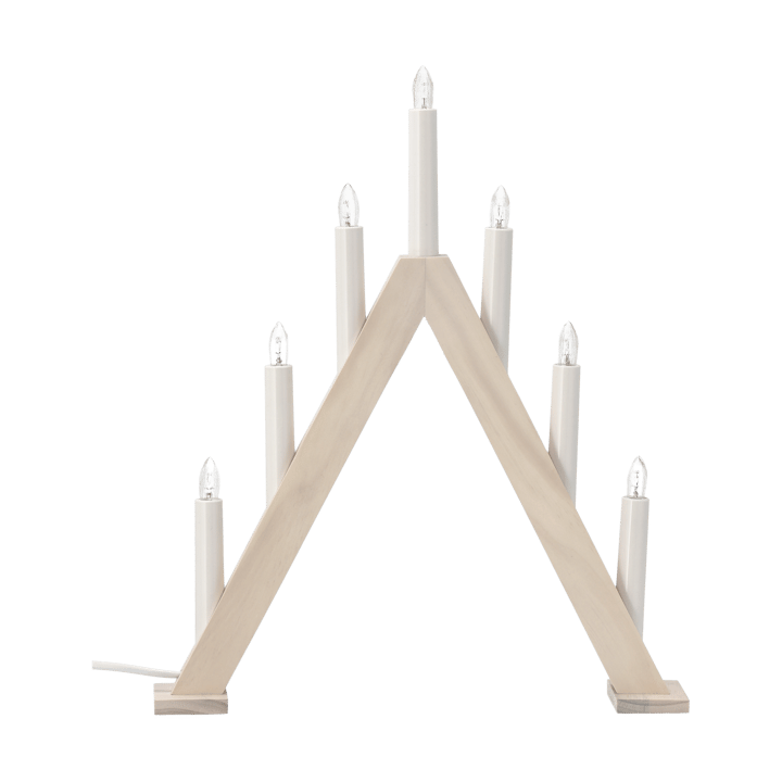 Nord adventtikynttelikkö 40 cm - Valkolakattu - Scandi Living