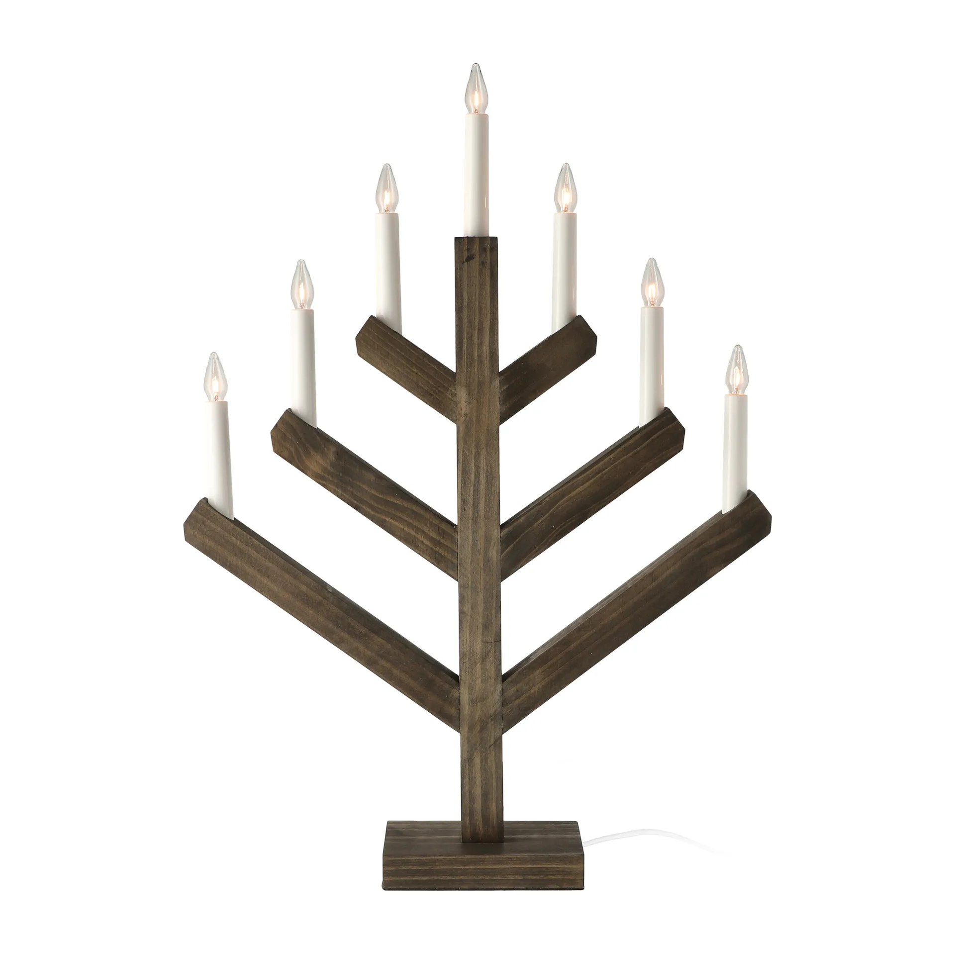 Pine adventtikynttilänjalka 62 cm, Tummapetsattu Scandi Living