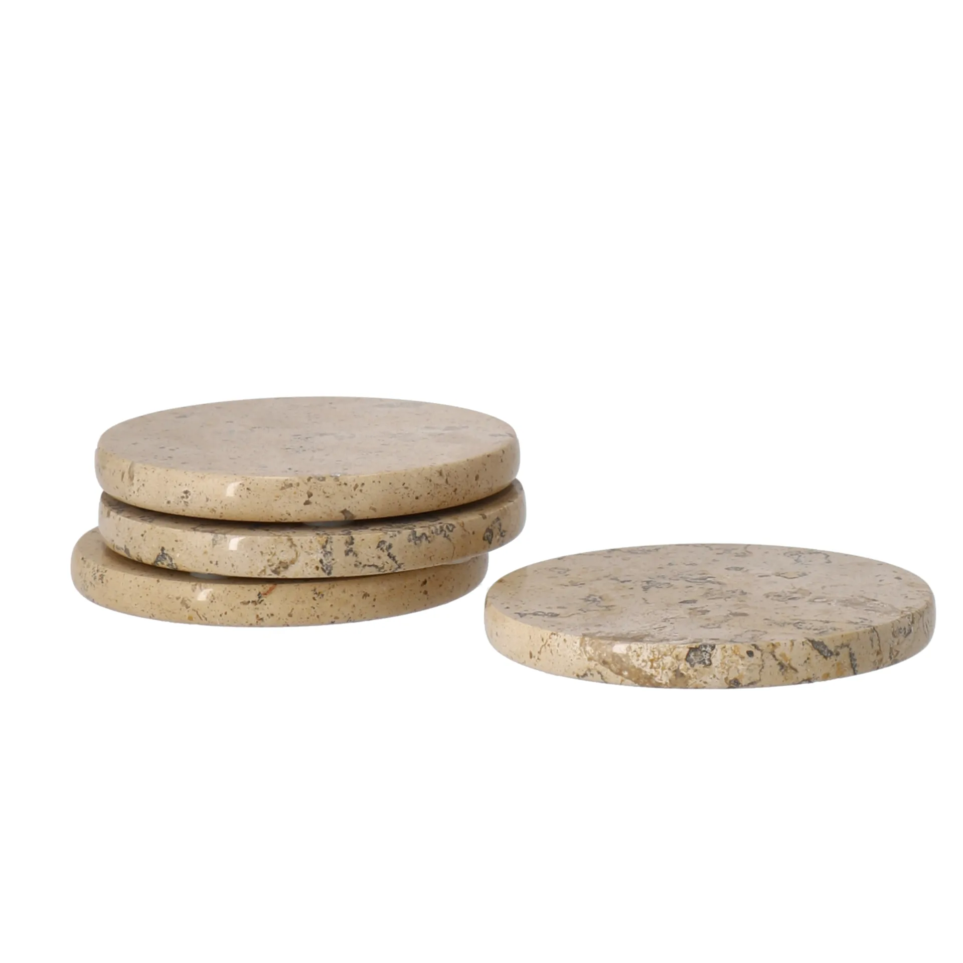 Ridge lasinalunen 4-pakkaus, Ø10 cm Scandi Living