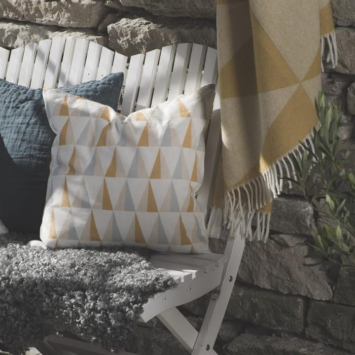 Rime puuvillahuopa, Mustard Scandi Living