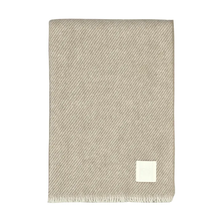 Row raidallinen villahuopa - Beige, 120 x 185 cm - Scandi Living