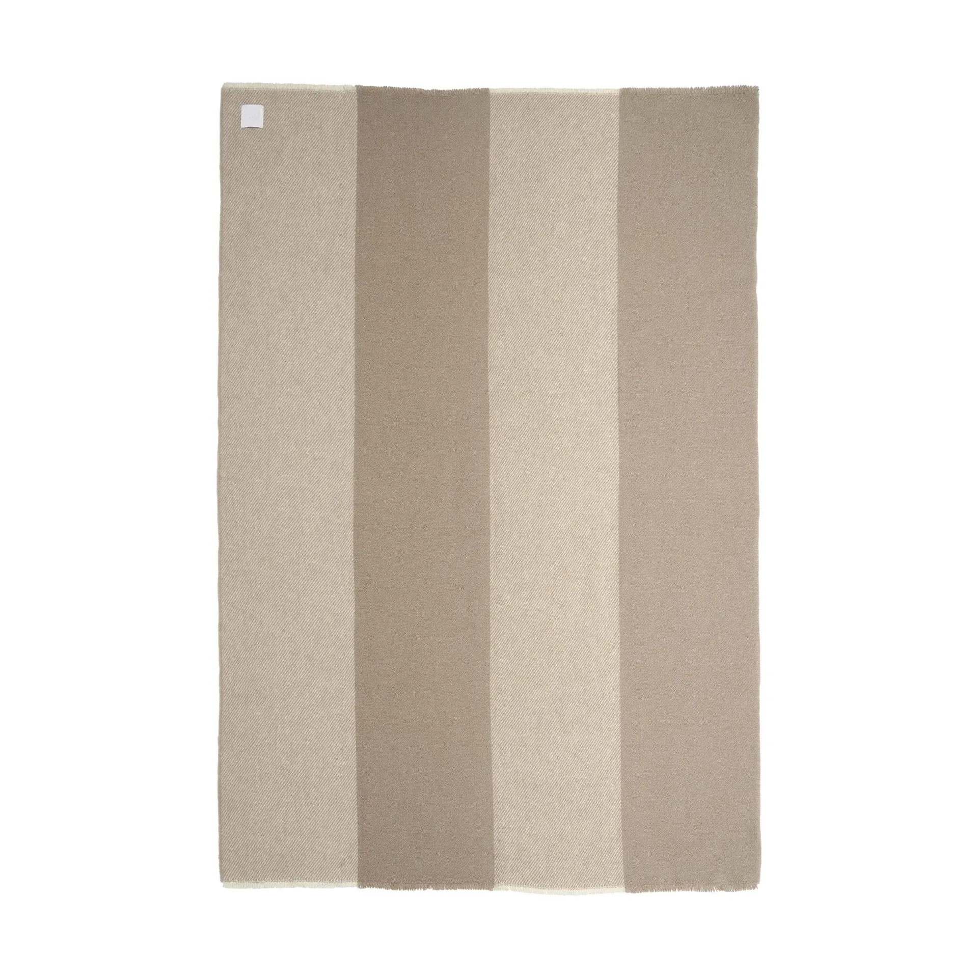 Row raidallinen villahuopa, Beige, 120 x 185 cm Scandi Living