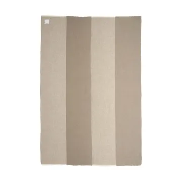 Row raidallinen villahuopa - Beige, 120 x 185 cm - Scandi Living