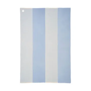 Row raidallinen villahuopa - Vaaleansininen, 120 x 185 cm - Scandi Living