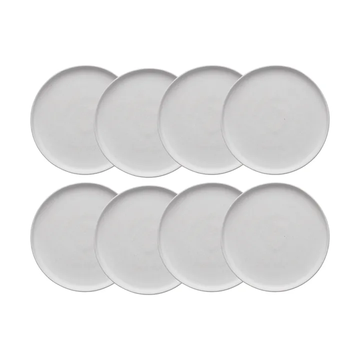 Sandsbro leipälautanen offwhite, Ø20 cm, 8 kpl - Scandi Living
