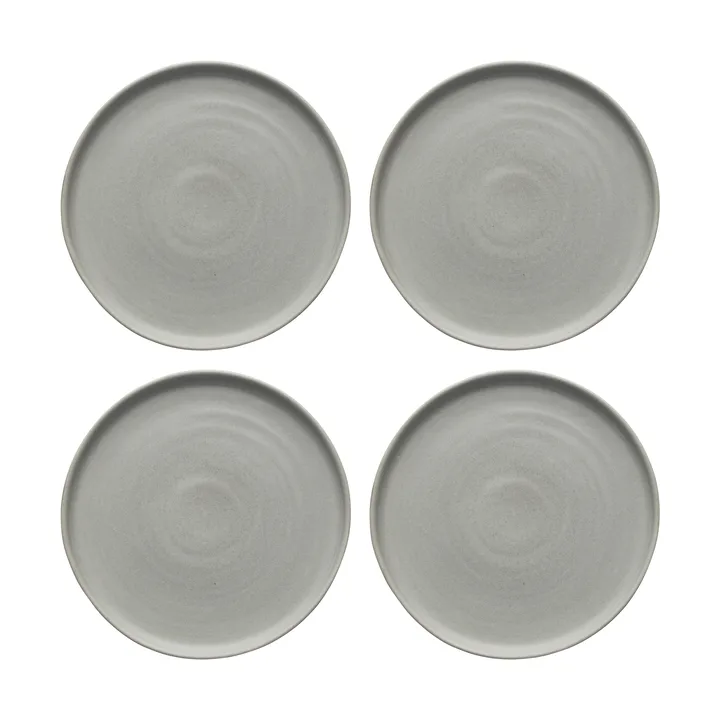 Sandsbro leipälautanen vaaleanharmaa, Ø20 cm, 4 kpl - Scandi Living
