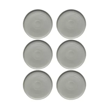 Sandsbro leipälautanen vaaleanharmaa, Ø20 cm, 6 kpl - Scandi Living
