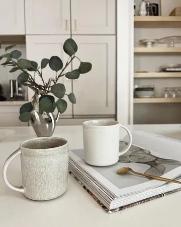 Sandsbro muki vaaleanharmaa, 30 cl, 4 kpl - Scandi Living