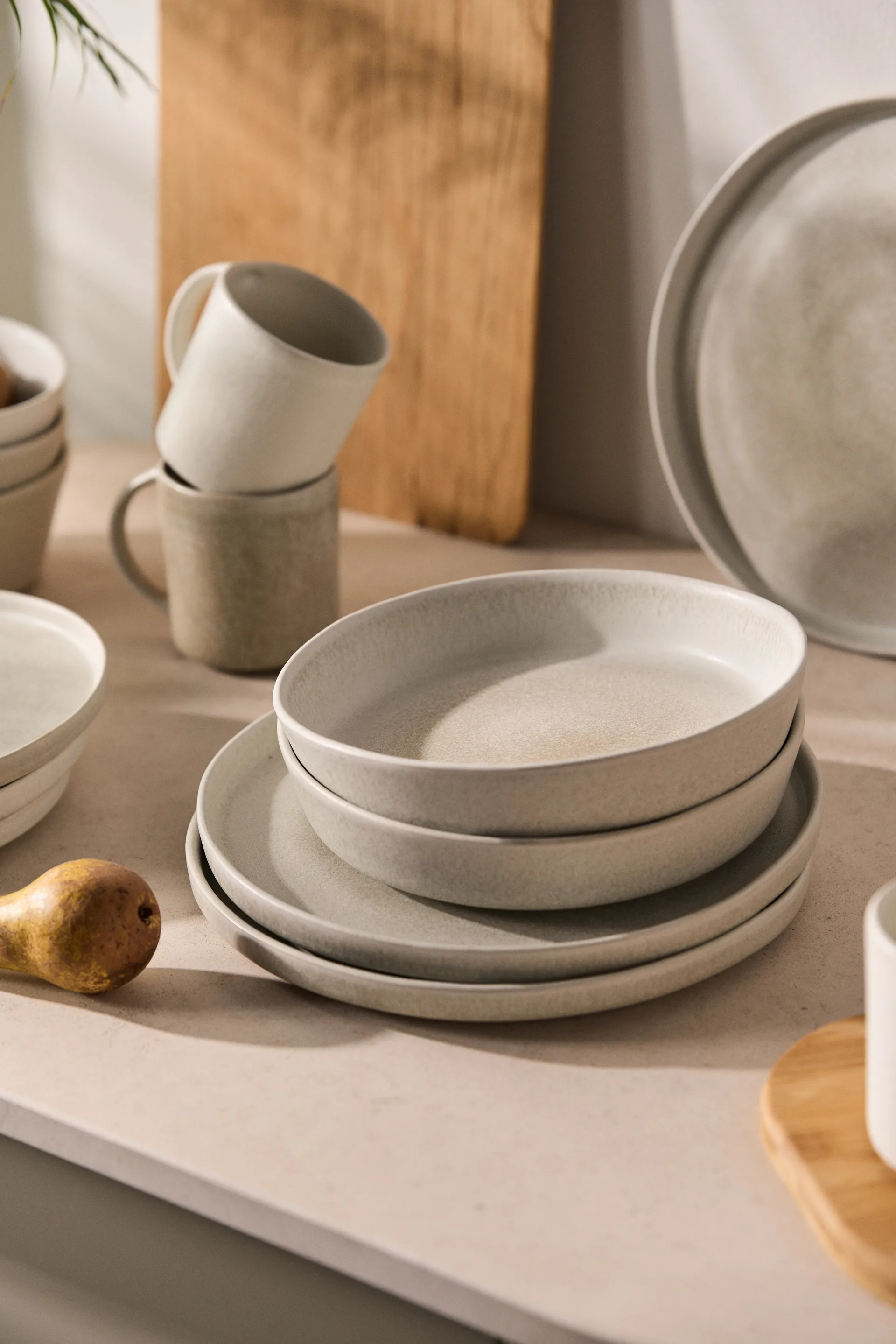 Sandsbro pastalautanen vaaleanharmaa, Ø23 cm, 6 kpl,  Scandi Living