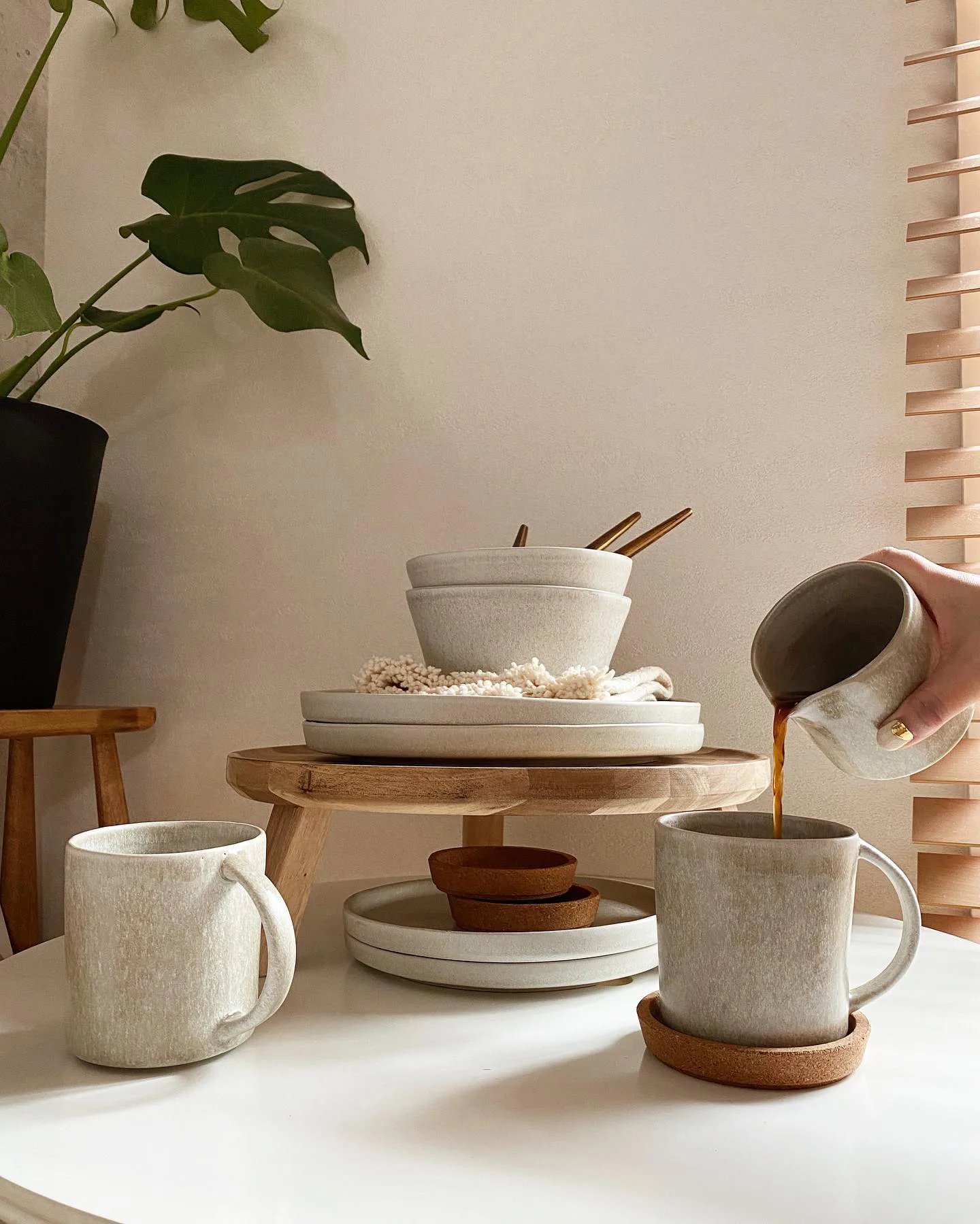 Sandsbro pastalautanen vaaleanharmaa, Ø23 cm, 6 kpl Scandi Living