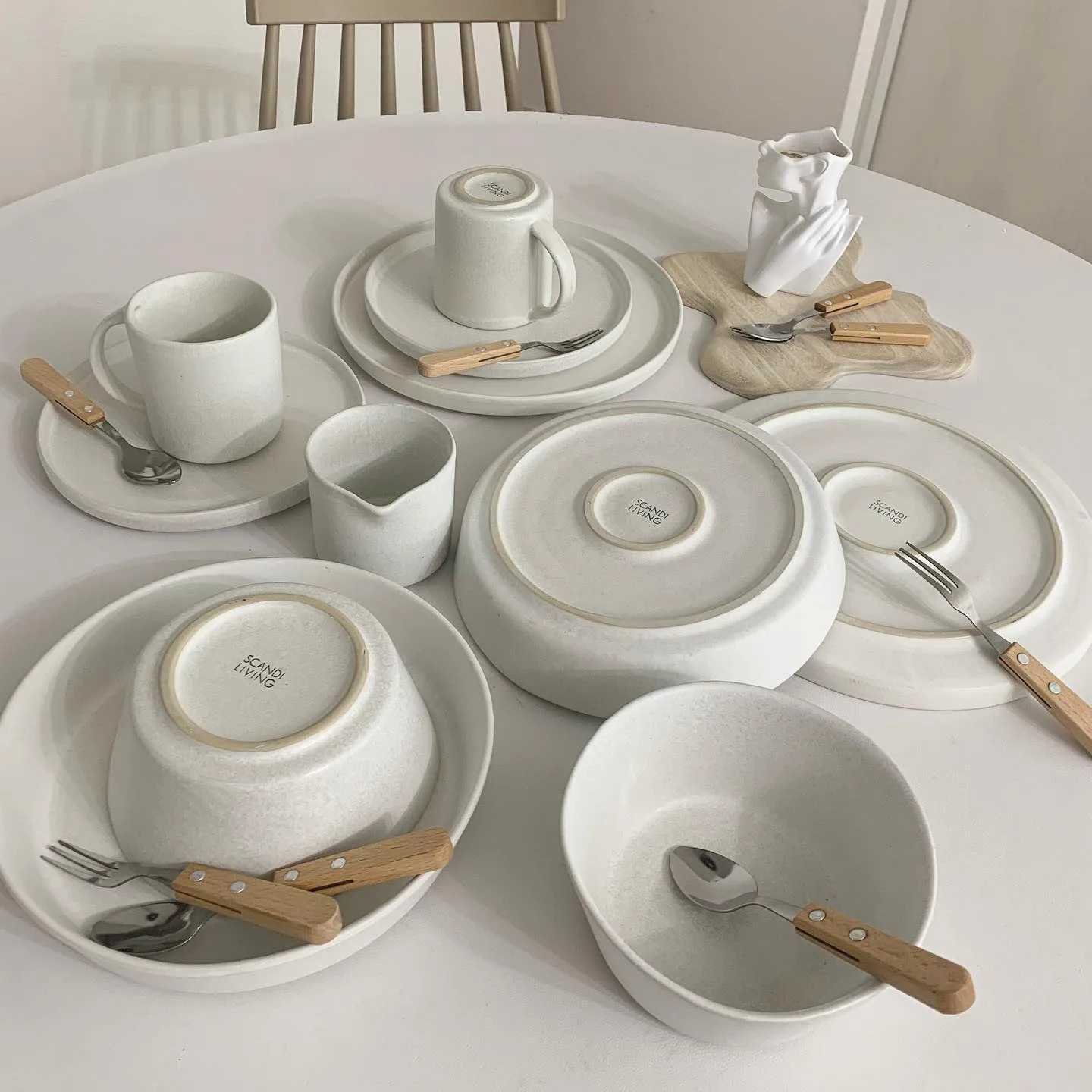 Sandsbro ruokalautanen offwhite, Ø26 cm, 8 kpl,  Scandi Living