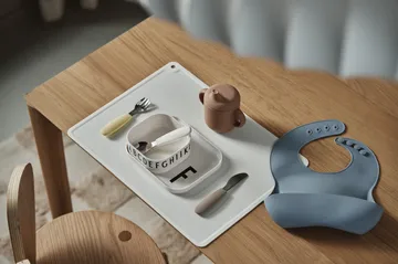 Silly ruokalappu silikoni 2 kpl - Vihreänsininen - Scandi Living