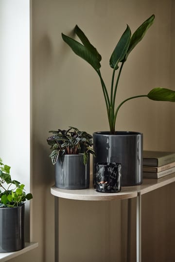 Sleek ruukku Ø 12 cm - Charcoal - Scandi Living