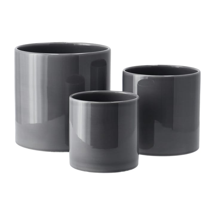 Sleek ruukku Ø 12 cm, Charcoal Scandi Living