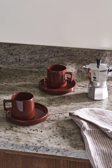 Taper aamiaissetti 12 osaa - Punainen - undefined - Scandi Living