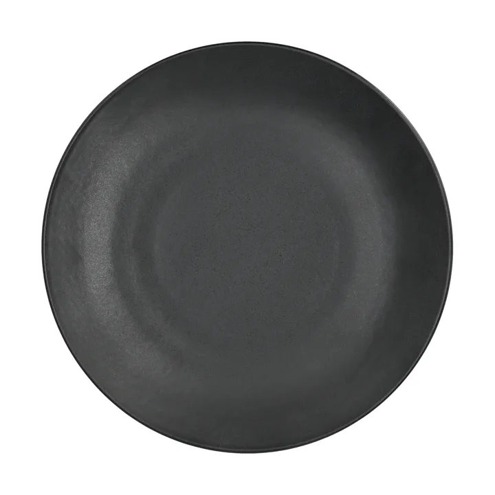 Terra ruokalautanen - Musta kivitavara, Ø26,5 cm - Scandi Living